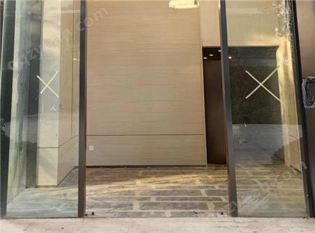 拓源建筑 电动单元门 中空钢化玻璃 通透明亮 节能环保 欢迎联系